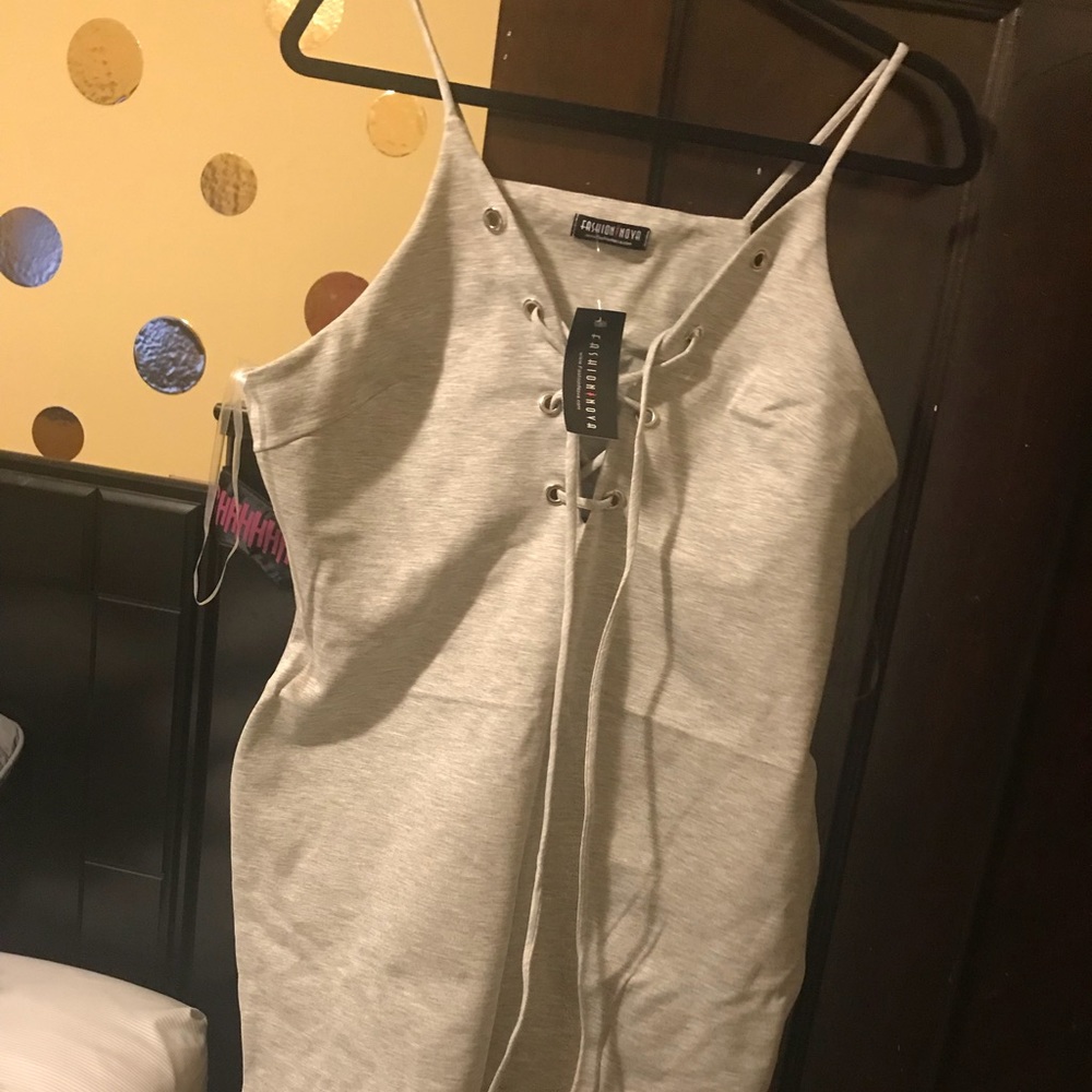 Grey mini dress